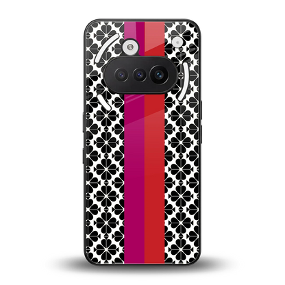 Rosy Noir back phone cover | glass case for nothing phone 3a