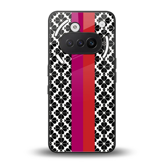 Rosy Noir back phone cover | glass case for nothing phone 3a