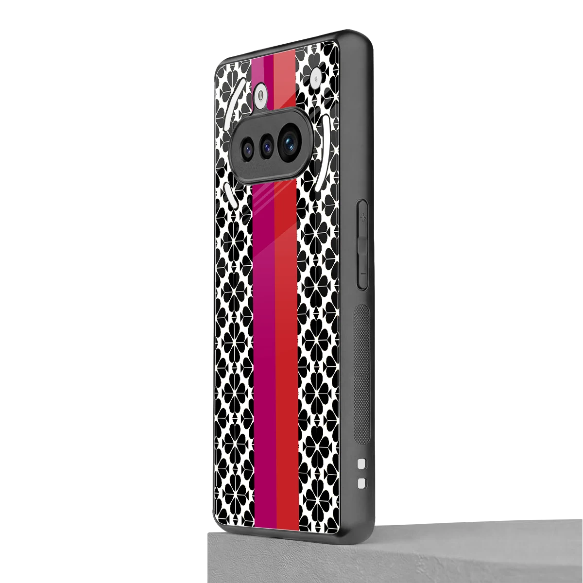 Rosy Noir nothing phone 3a mobile cover | shockproof glass phone case