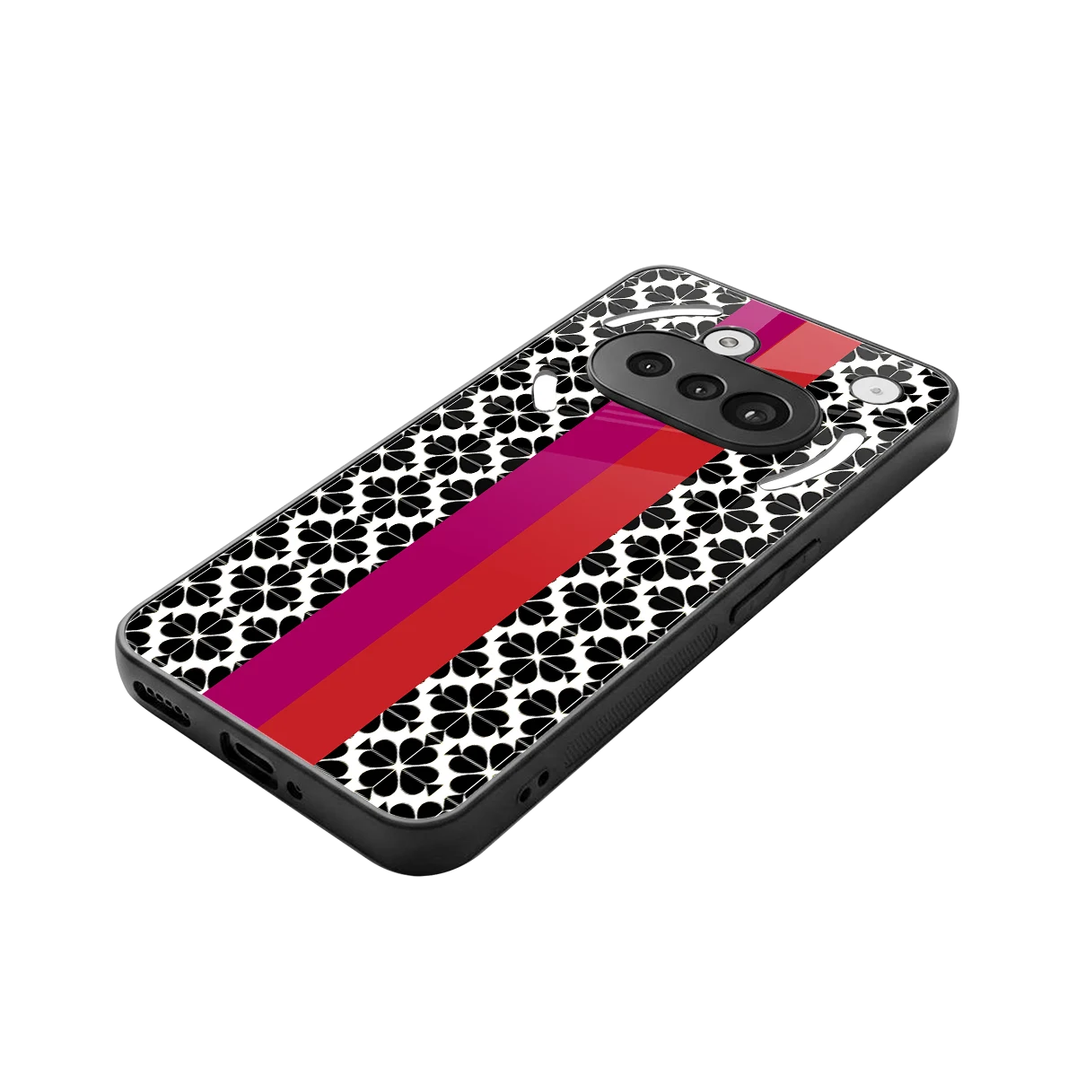 Rosy Noir stylish phone case for nothing phone 3a | glossy glass and slim fit