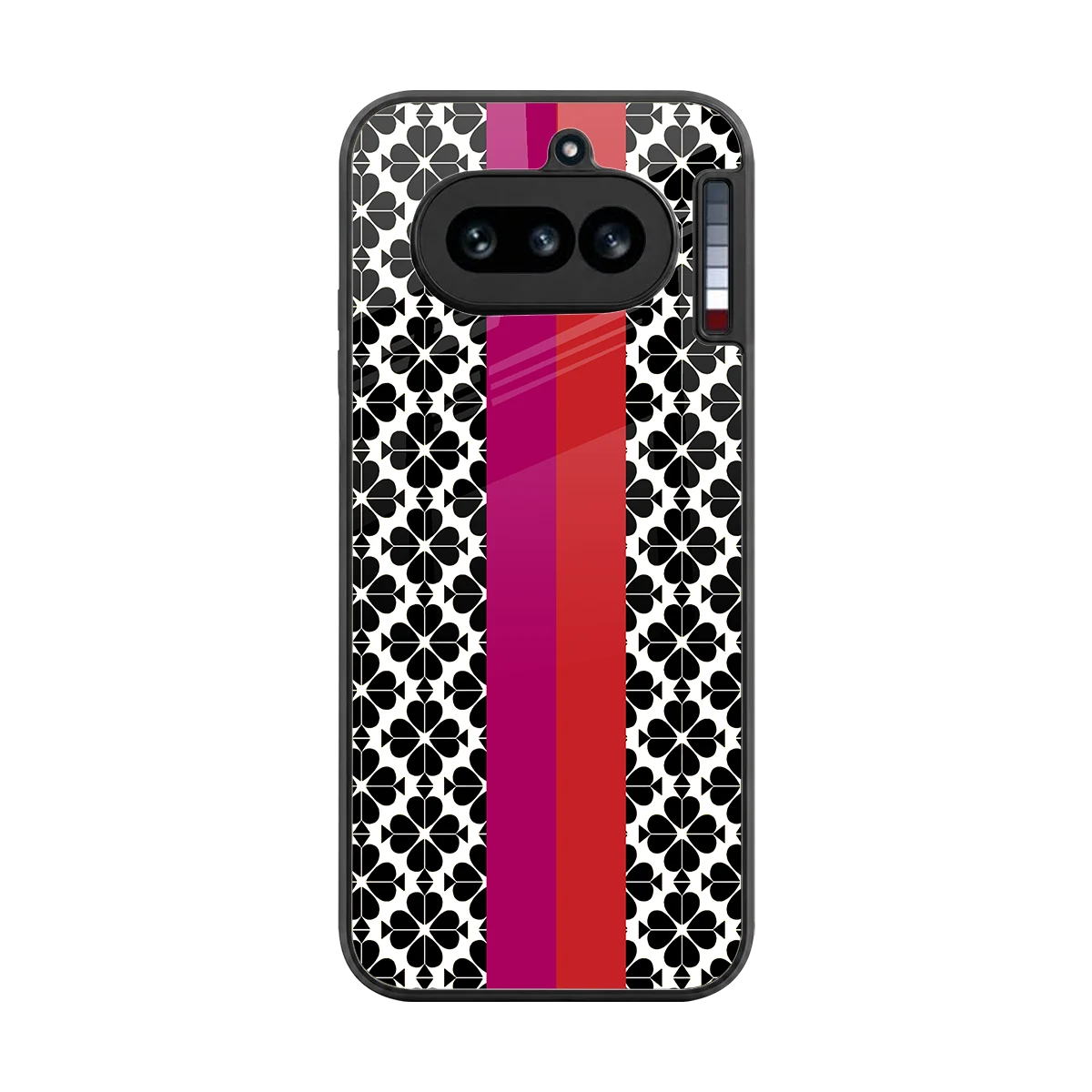 Rosy Noir back phone cover | glass case for nothing phone 4a