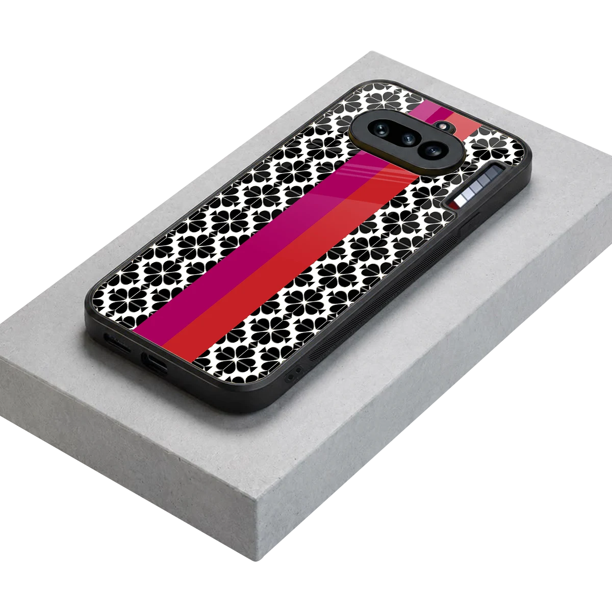 Rosy Noir stylish phone case for nothing phone 4a | glossy glass and slim fit