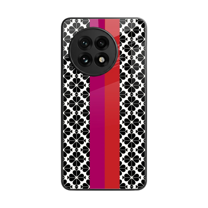 Rosy Noir back phone cover | glass case for oneplus 13r