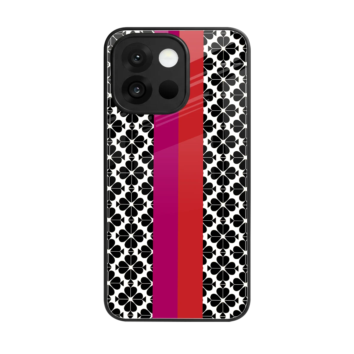 Rosy Noir back phone cover | glass case for oneplus 13s