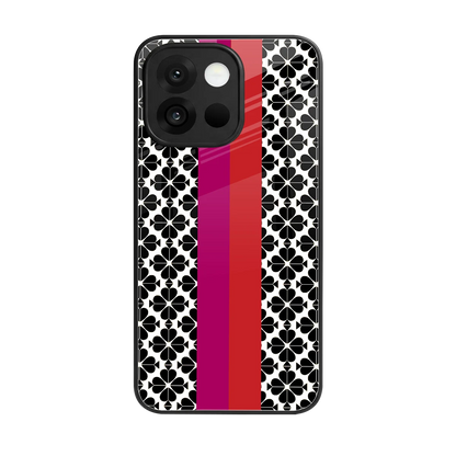 Rosy Noir back phone cover | glass case for oneplus 13s
