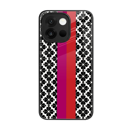 Rosy Noir back phone cover | glass case for oneplus 13s