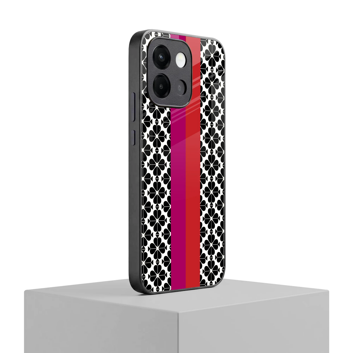 Rosy Noir oneplus 13s mobile cover | shockproof glass phone case