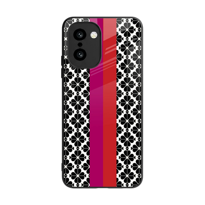 Rosy Noir back phone cover | glass case for oneplus 15r