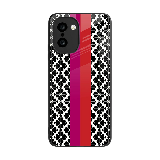 Rosy Noir back phone cover | glass case for oneplus 15r