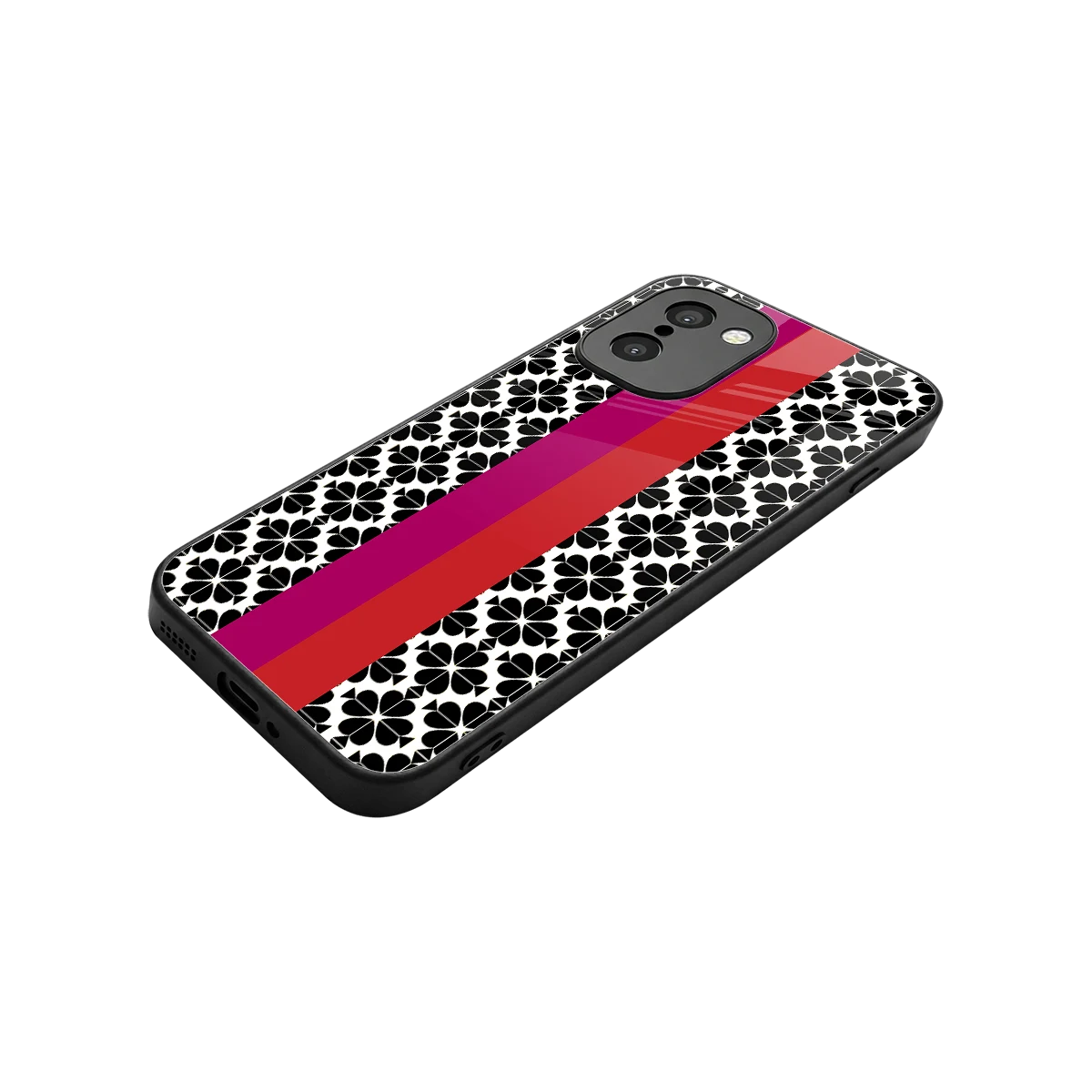 Rosy Noir stylish phone case for oneplus 15r | glossy glass and slim fit