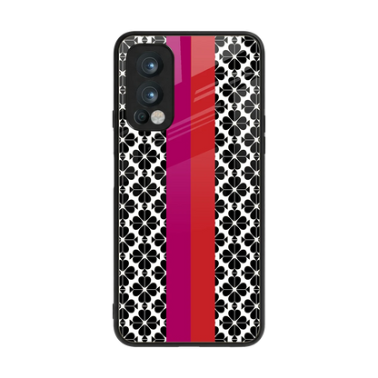 Rosy Noir back phone cover | glass case for oneplus nord 2