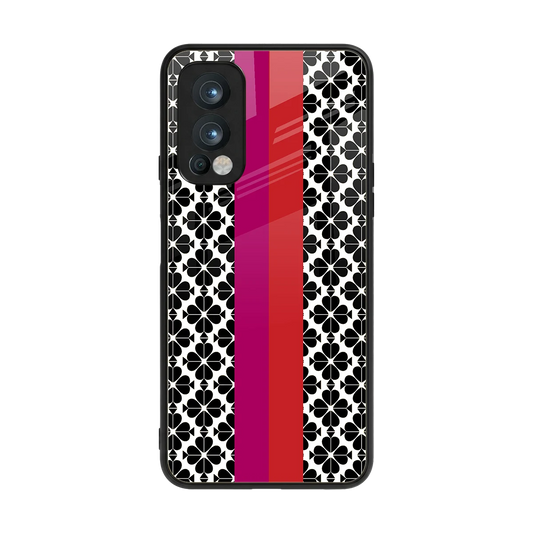 Rosy Noir back phone cover | glass case for oneplus nord 2
