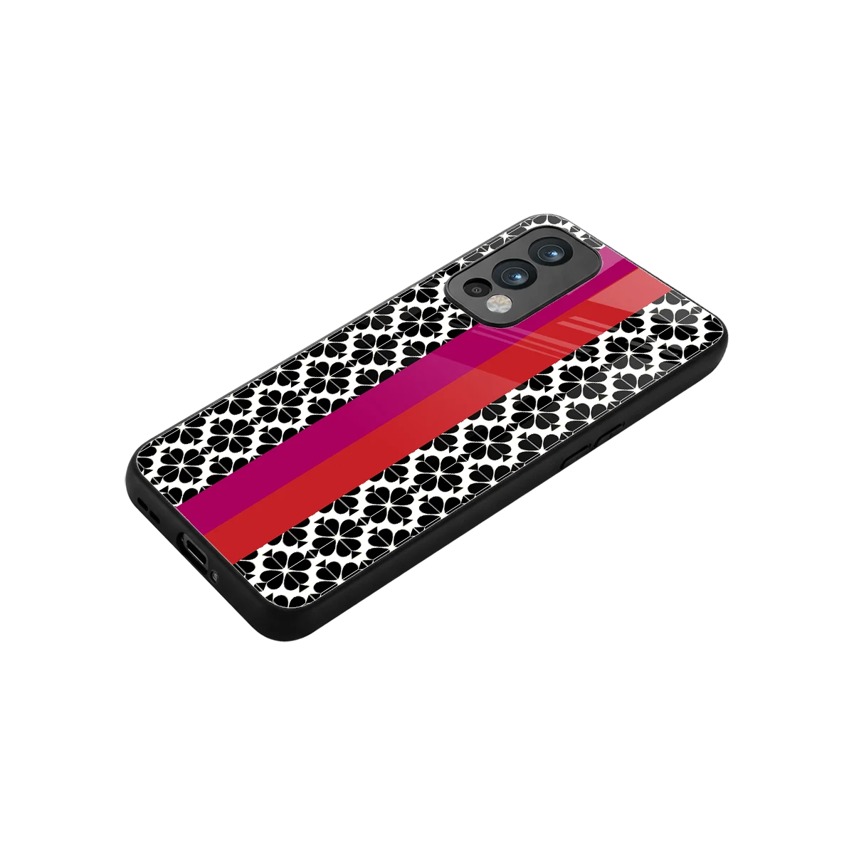 Rosy Noir stylish phone case for oneplus nord 2 | glossy glass and slim fit