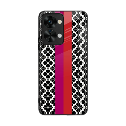Rosy Noir back phone cover | glass case for oneplus nord 2t