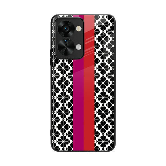 Rosy Noir back phone cover | glass case for oneplus nord 2t