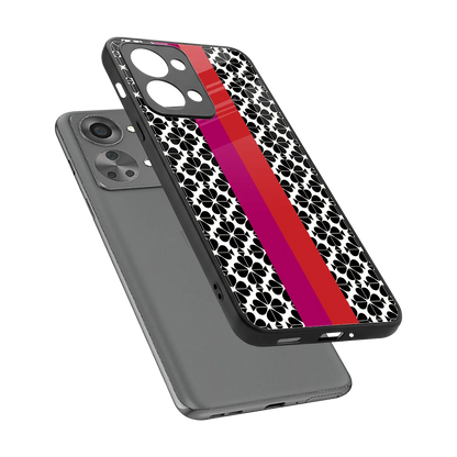 Rosy Noir sleek oneplus nord 2t cover with tempered glass back and TPU edges