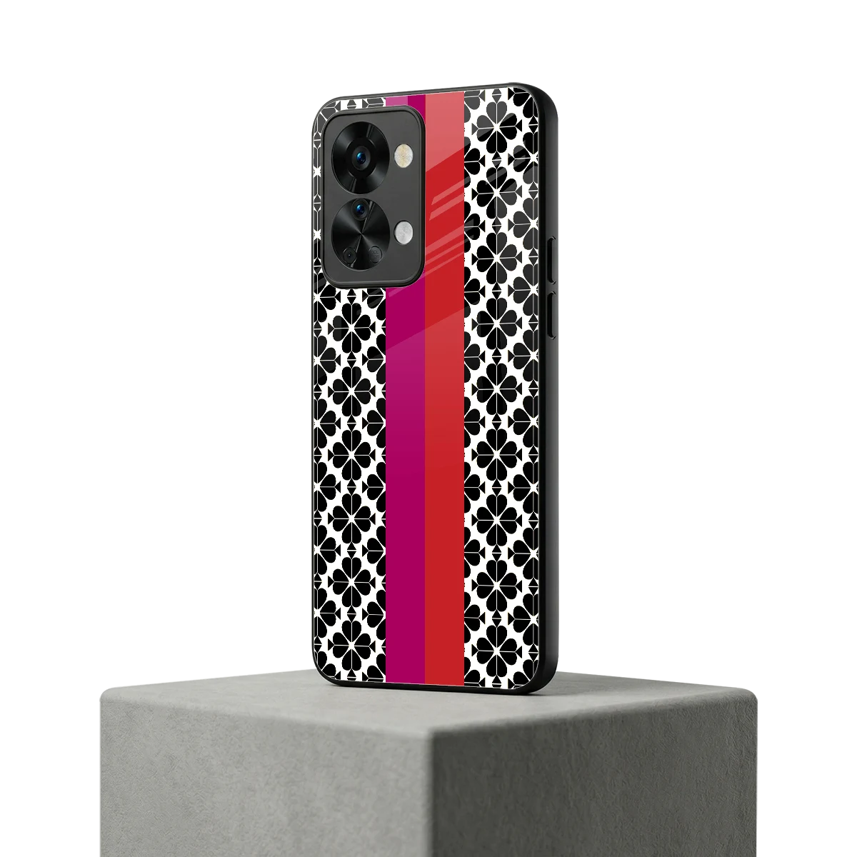 Rosy Noir oneplus nord 2t mobile cover | shockproof glass phone case