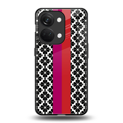 Rosy Noir back phone cover | glass case for oneplus nord 3