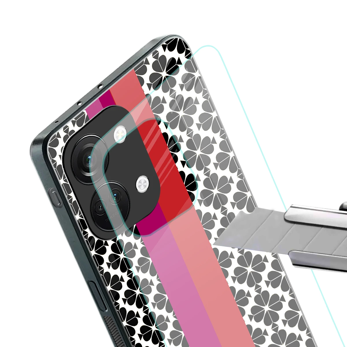 Rosy Noir stylish phone case for oneplus nord 3 | glossy glass and slim fit