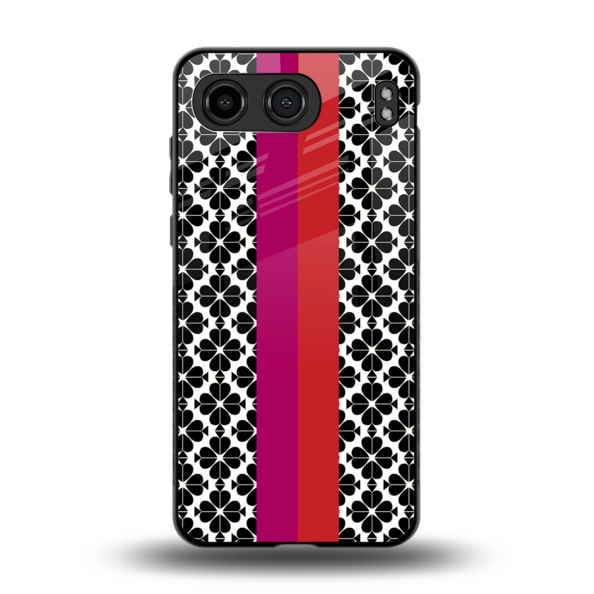 Rosy Noir back phone cover | glass case for oneplus nord 4