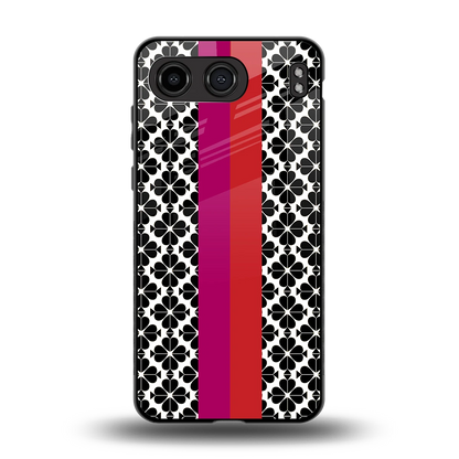 Rosy Noir back phone cover | glass case for oneplus nord 4