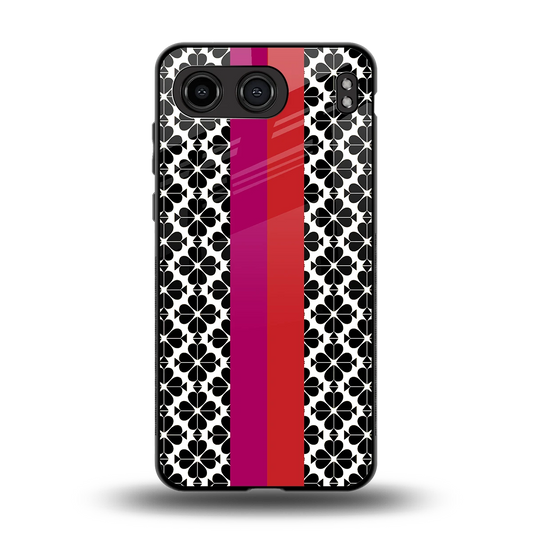Rosy Noir back phone cover | glass case for oneplus nord 4