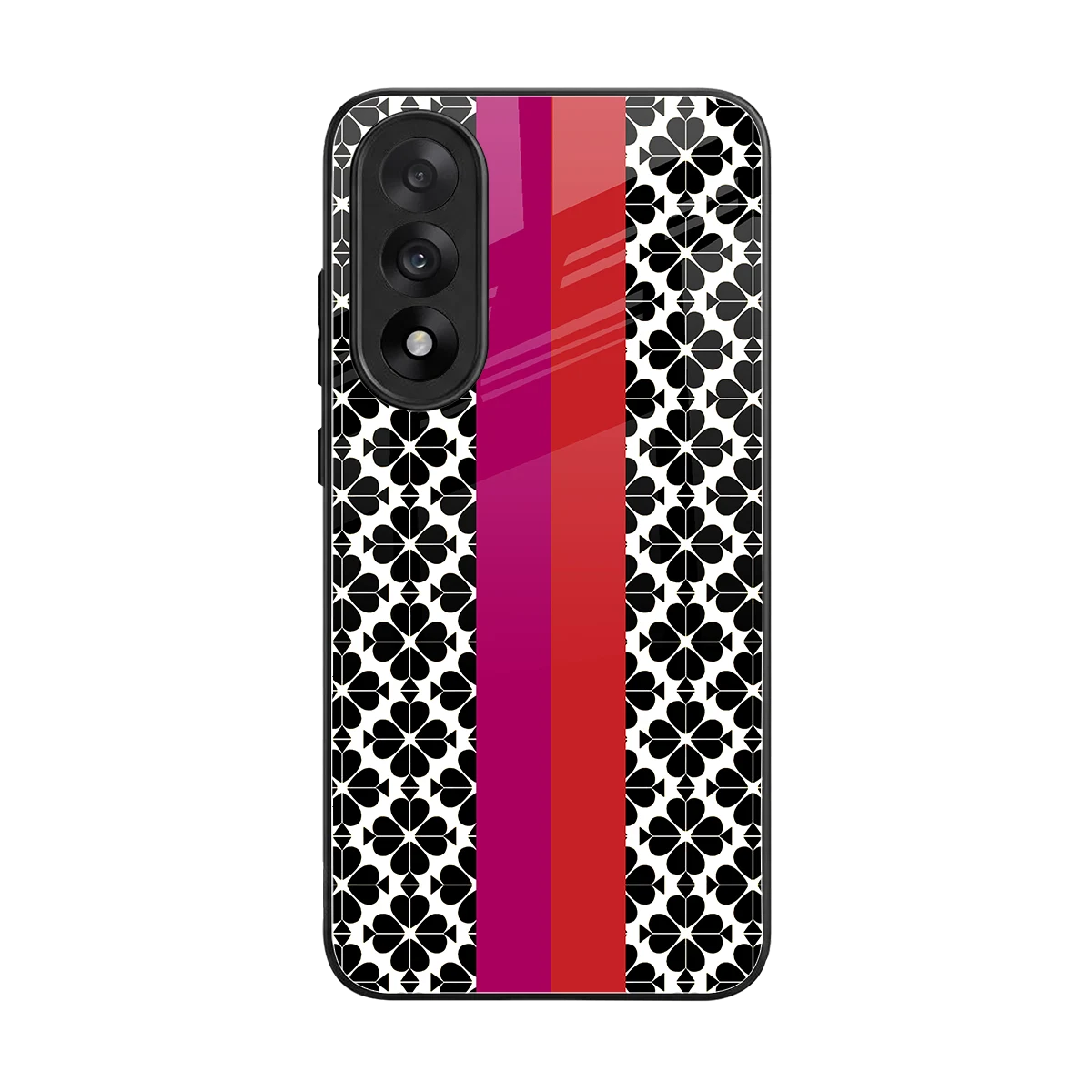 Rosy Noir back phone cover | glass case for oneplus nord 5