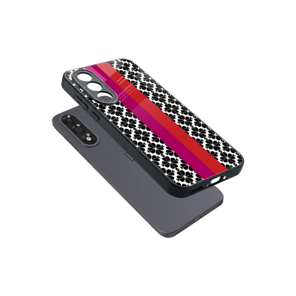 Rosy Noir sleek oneplus nord 5 cover with tempered glass back and TPU edges