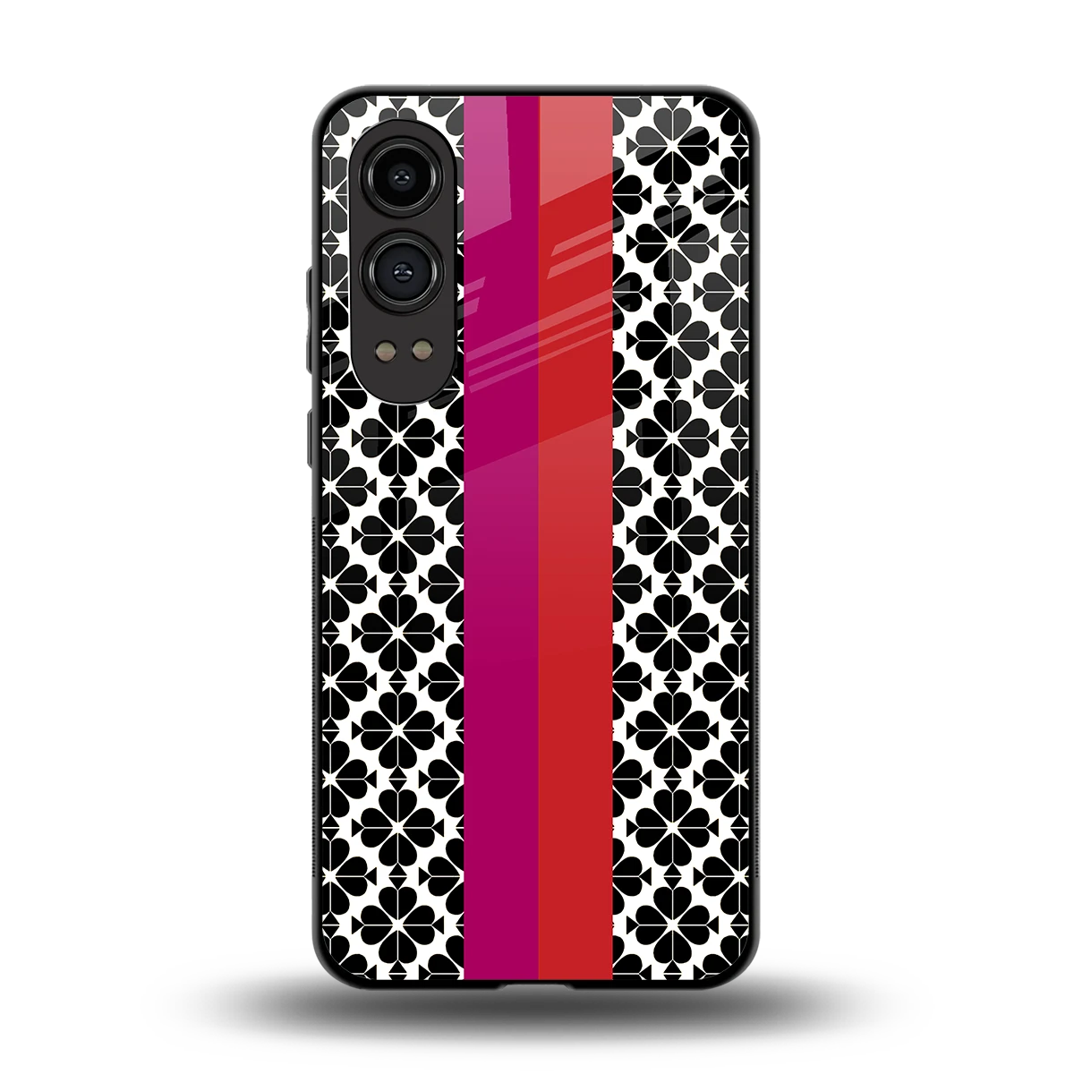 Rosy Noir back phone cover | glass case for oneplus nord ce 4 lite