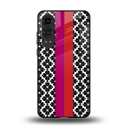 Rosy Noir back phone cover | glass case for oneplus nord ce 4 lite