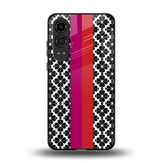 Rosy Noir back phone cover | glass case for oneplus nord ce 4 lite