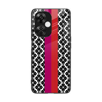 Rosy Noir back phone cover | glass case for oneplus nord ce 3 lite