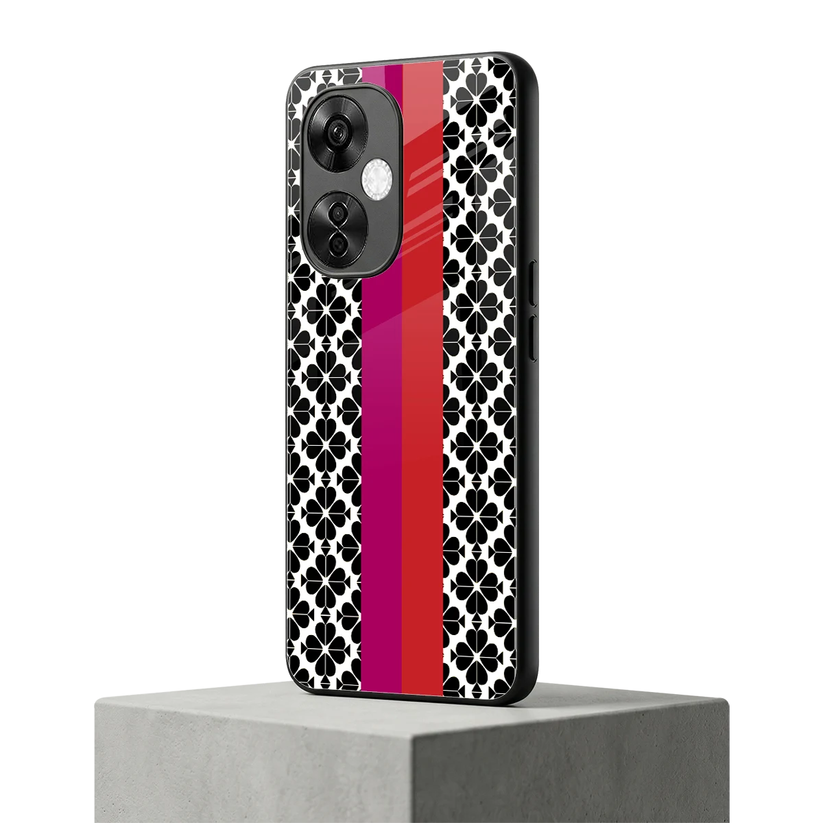 Rosy Noir oneplus nord ce 3 lite mobile cover | shockproof glass phone case