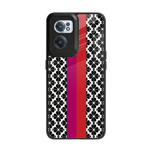 Rosy Noir back phone cover | glass case for oneplus nord ce 2