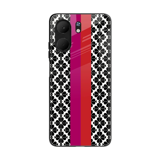 Rosy Noir back phone cover | glass case for oppo a5x 5g