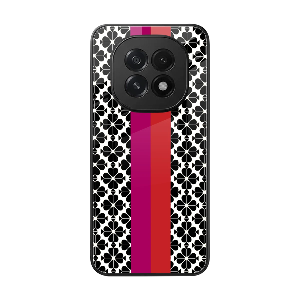 Rosy Noir back phone cover | glass case for oppo f29 5g