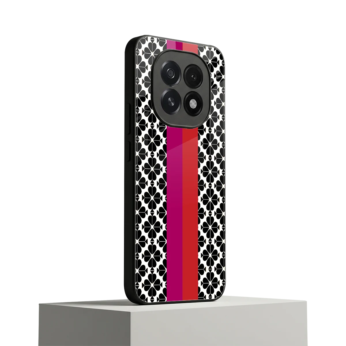 Rosy Noir oppo f29 5g mobile cover | shockproof glass phone case
