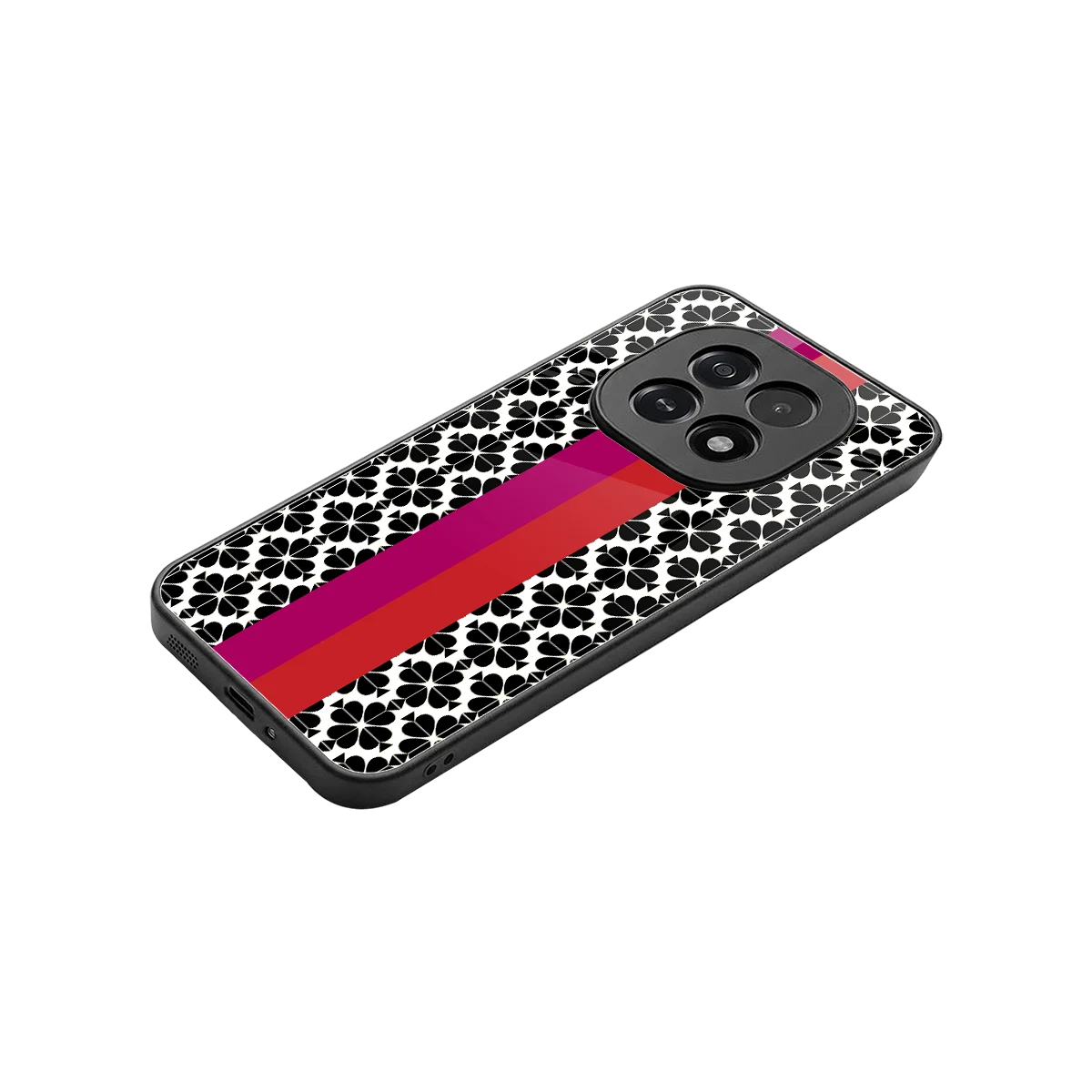 Rosy Noir stylish phone case for oppo f29 5g | glossy glass and slim fit