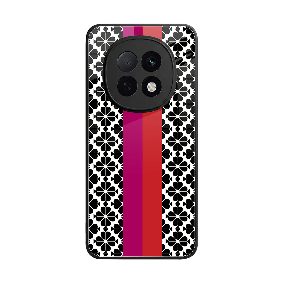 Rosy Noir back phone cover | glass case for oppo f29 pro 5g