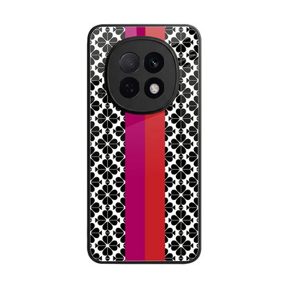 Rosy Noir back phone cover | glass case for oppo f29 pro 5g
