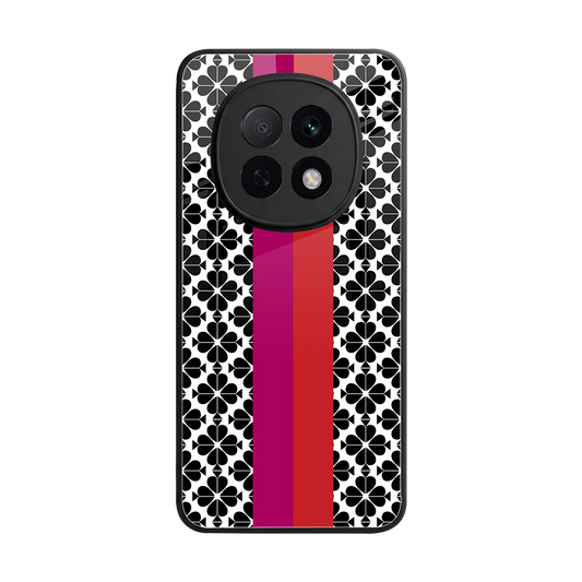 Rosy Noir back phone cover | glass case for oppo f29 pro 5g
