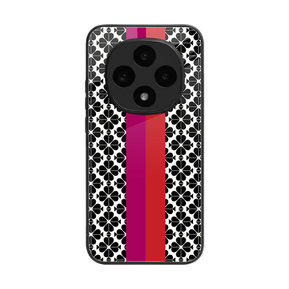 Rosy Noir back phone cover | glass case for oppo f31 pro 5g