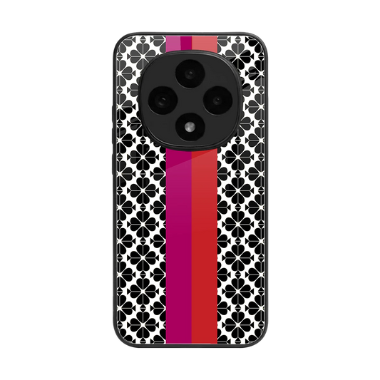 Rosy Noir back phone cover | glass case for oppo f31 pro 5g