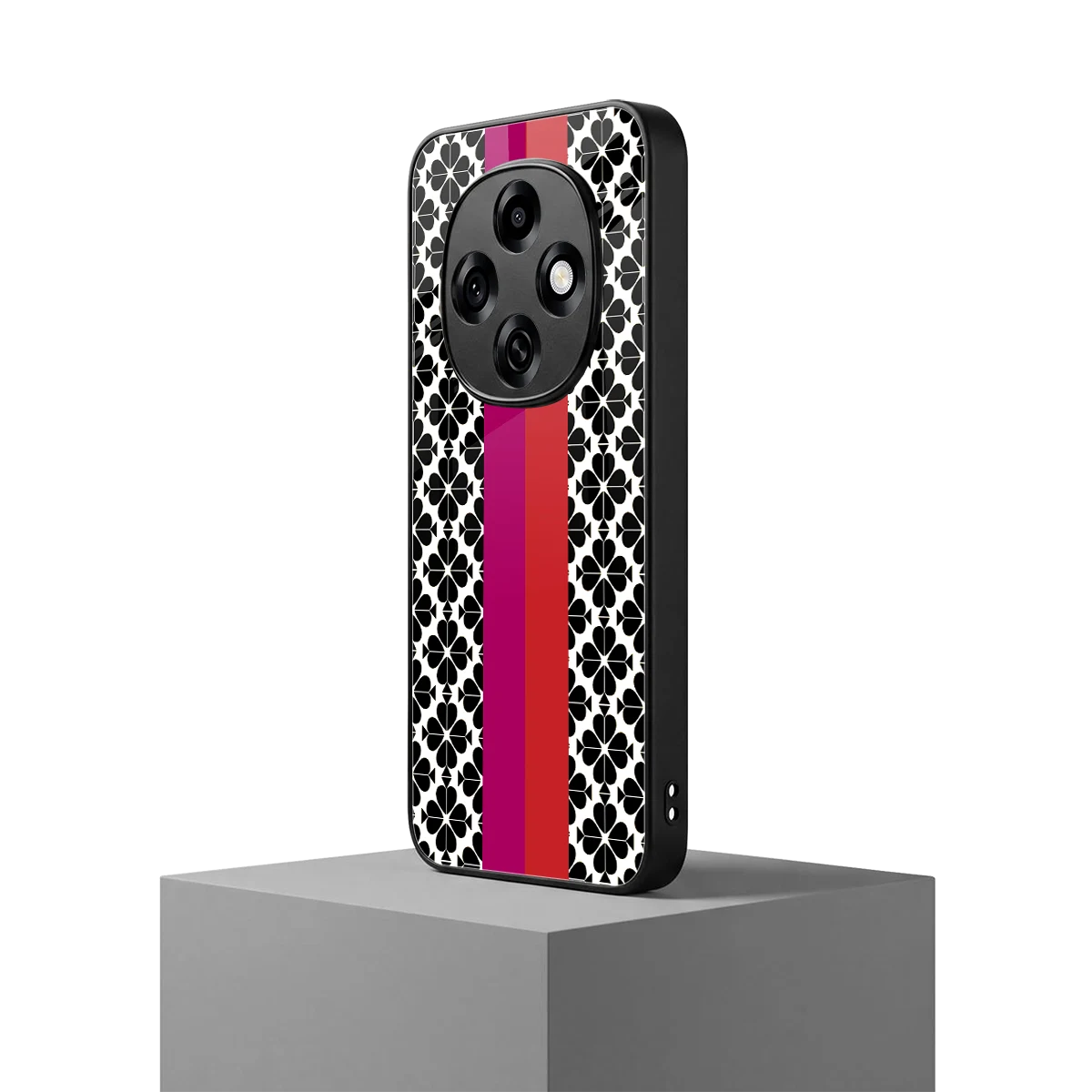 Rosy Noir oppo f31 pro 5g mobile cover | shockproof glass phone case