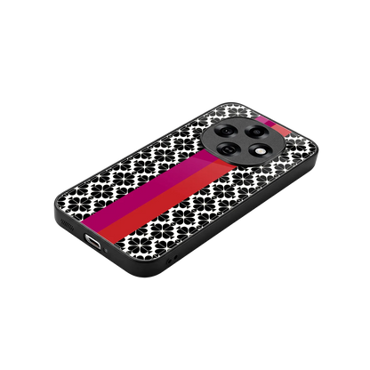 Rosy Noir stylish phone case for oppo f31 pro 5g | glossy glass and slim fit