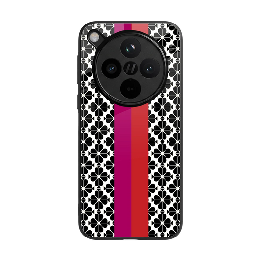 Rosy Noir back phone cover | glass case for oppo find x8