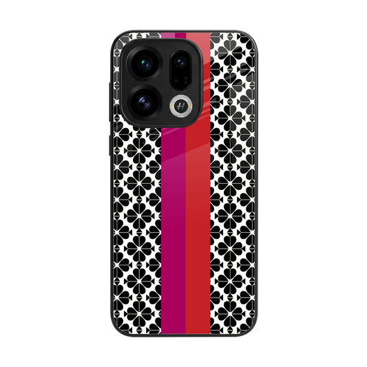 Rosy Noir back phone cover | glass case for oppo find x9
