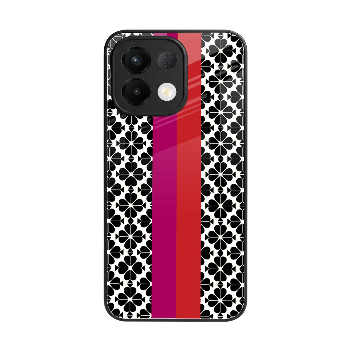 Rosy Noir back phone cover | glass case for oppo k13 5g