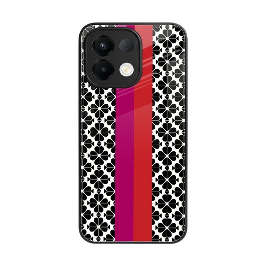 Rosy Noir back phone cover | glass case for oppo k13 5g