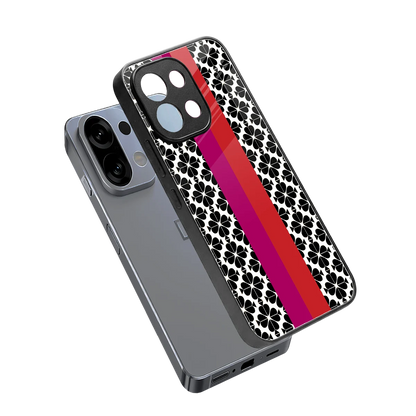 Rosy Noir sleek oppo k13 5g cover with tempered glass back and TPU edges